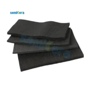 Fieltros de material de aislamiento térmico de alta calidad para resistencia al calor de carbono, fieltro de grafito rígido suave