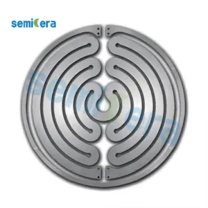 Aquecedor de grafite revestido de SiC para MOCVD K465i, aquecedor de grafite epitaxial para equipamentos semicondutores