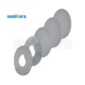 Portadores de wafer de grafite revestido com carboneto de silício