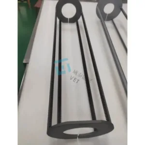 Semiconductor recrystallized silicon carbide wafer boat