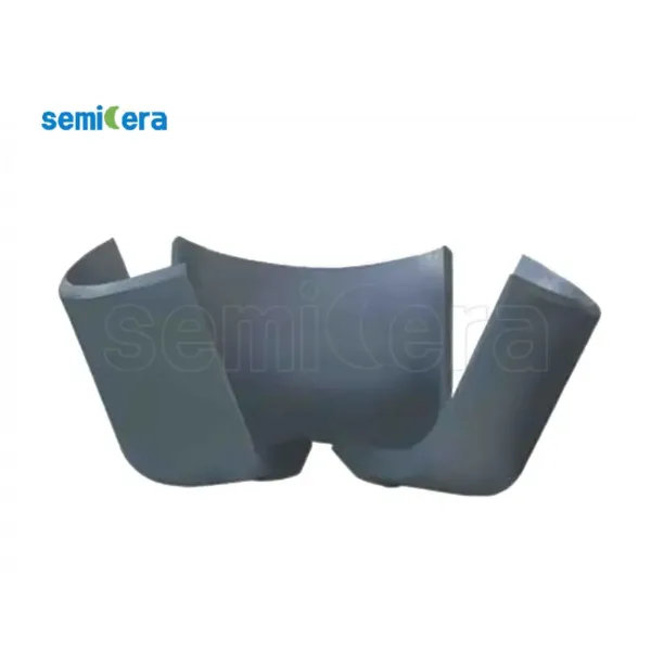 Graphite three-lobe cauldron with excellent thermal conductivity