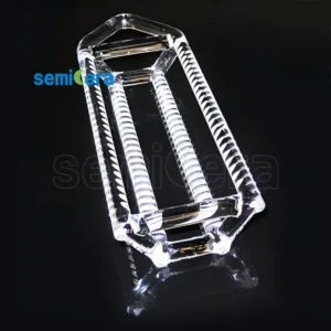 High purity quartz crystal boat can be customized