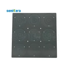 Silicon carbide RTA carrier plate for semiconductor