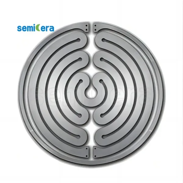 Long-life SiC Coated Graphite Heater for MOCVD K465i, Graphite Heater for epitaxy